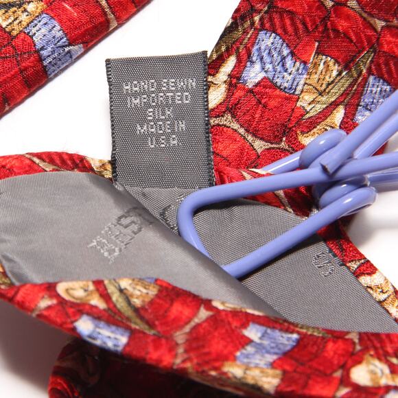 Vintage Robert Talbott Abstract Print Hand Sewn Silk Tie 4" x 57" - Picture 7 of 7